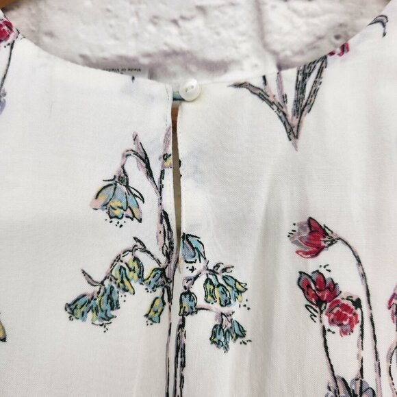 Disney x Lauren Conrad Alice in Wonderland Midi Dress Floral Sleeveless Medium - Picture 8 of 14